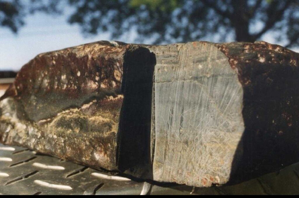 Noah's Ark beam timber showing layers
