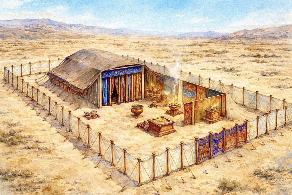 Tabernacle illustration generated with the help of ChatGPT AI